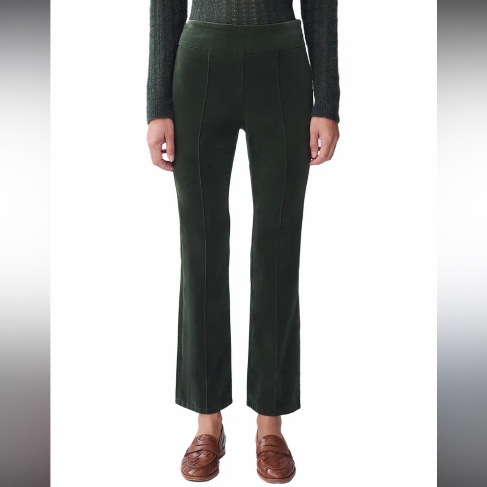 J.McLaughlin Rylie Corduroy Cropped Hunter Green Pant Size 6